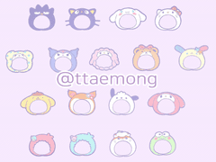 [스티커] NCT×SANRIO 스티커 2 2종