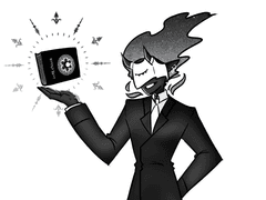 테리 아들레스/ 흑 정장