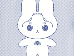 토끼나라 종남트리오 키링-송토끼