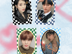 체크 프레임 도안