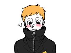 쑥쓰러워 하는 카쿠