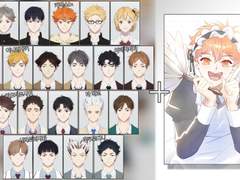 [하이큐] 일괄 증명사진 도안 (배포중단)