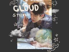 [굿노트] 투명 구름 스티커