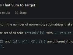 [2022.07.18] 1074. Number of Submatrices That Sum to Target