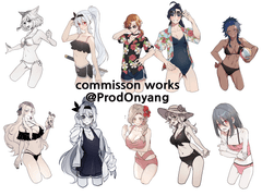수영복 커미션 모음