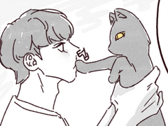 [민원/준잇] 고양이 수인이 하나..둘?! 2화