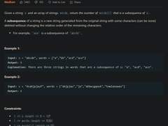 [2022.07.20] 792. Number of Matching Subsequences