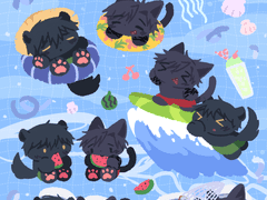 털동물 스티커 시리즈