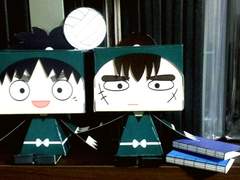 닌타마 페이퍼 토이 도안 배포