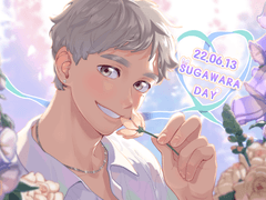 스가와라 생일 카페 협력🐰🤍