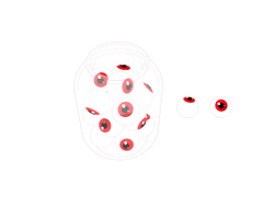 공포 눈알 스케치업
