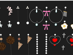 귀걸이, 피어싱 19종 모음 스케치업