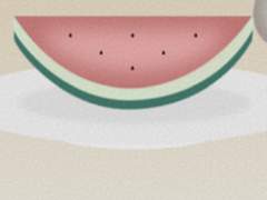 유실 우진서주 수박 먹는 햄스터가족