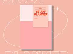 굿노트 스터디 플래너 (블랙, 핑크)