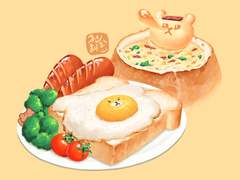 귀여운 아침식사!