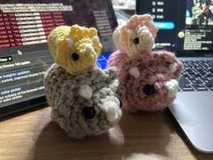 뜨개공룡 샘플 및 완성품 판매