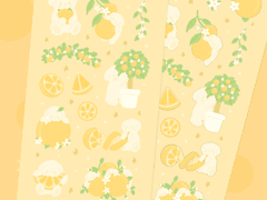 Orange Blossoms / 굿노트 오렌지 스티커