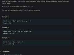 [2022.07.25] 34. Find First and Last Position of Element in Sorted Array