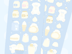 Pure Milk / 굿노트 우유 스티커