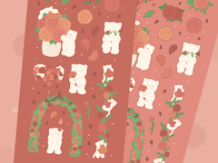 Rose Garden / 굿노트 스티커