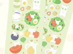 Fresh Salad / 굿노트 다꾸 스티커