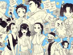 귀멸학원 11화,12화 감상그림..