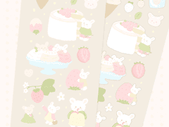 Vanilla Strawberry / 굿노트 다꾸 스티커