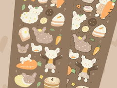 Autumnal Bunny / 굿노트 다꾸 스티커