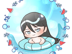 최애를 물에 담그기...