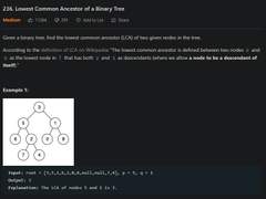[2022.07.26] 236. Lowest Common Ancestor of a Binary Tree