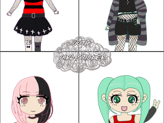 [굿노트스티커]Goth Girl 고딕 걸 스티커