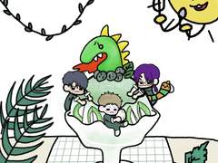 공룡빙수 SD고정틀 커미션