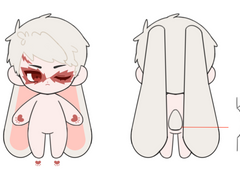 택 솜인형 도안 커미션 작업물 모음