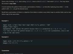 [2022.07.29] 890. Find and Replace Pattern
