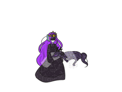 별과 달이 빛나는 맑은 밤