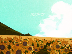 해바라기 고정틀 커미션