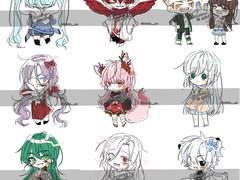 [판다 커미션] 낙서SD 전신 커미션