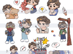 기묘한 이야기 (스띵) 스티브 스티커 유료배포 (데바데)