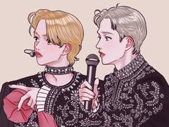 [팬아트] 스트레이 키즈 방찬, 필릭스