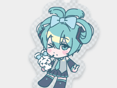 시나모롤 미쿠 키링 유료도안