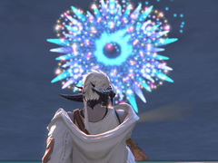 밤하늘 위에 불꽃이 터졌다