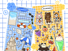 [굿노트 스티커] SUMMER 스티커 set