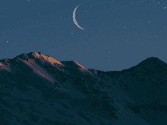 달이 뜨는 새벽 ; Old Moon 01