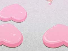 강아지 한 마리와 분홍빛 자몽에이드 한 잔.