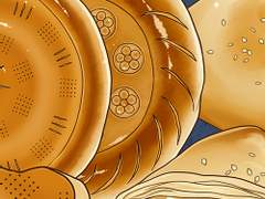 중앙아시아 지역 식사용 빵