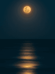 가라앉는 바다, 이탈하는 달