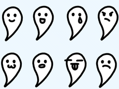 [굿노트스티커] 유령군 무드 트래커