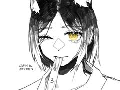 220808 일본 애니풍 그림체 도전