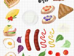 브런치 카페 굿노트 스티커