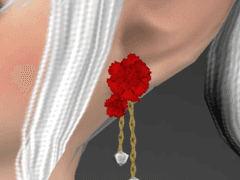 카네이션 귀걸이